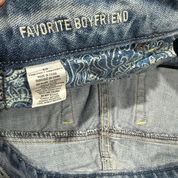 American Eagle Jeans Favorite Boyfriend Size 6 Low Rise Vintage Y2K Women's - Picture 6 of 9